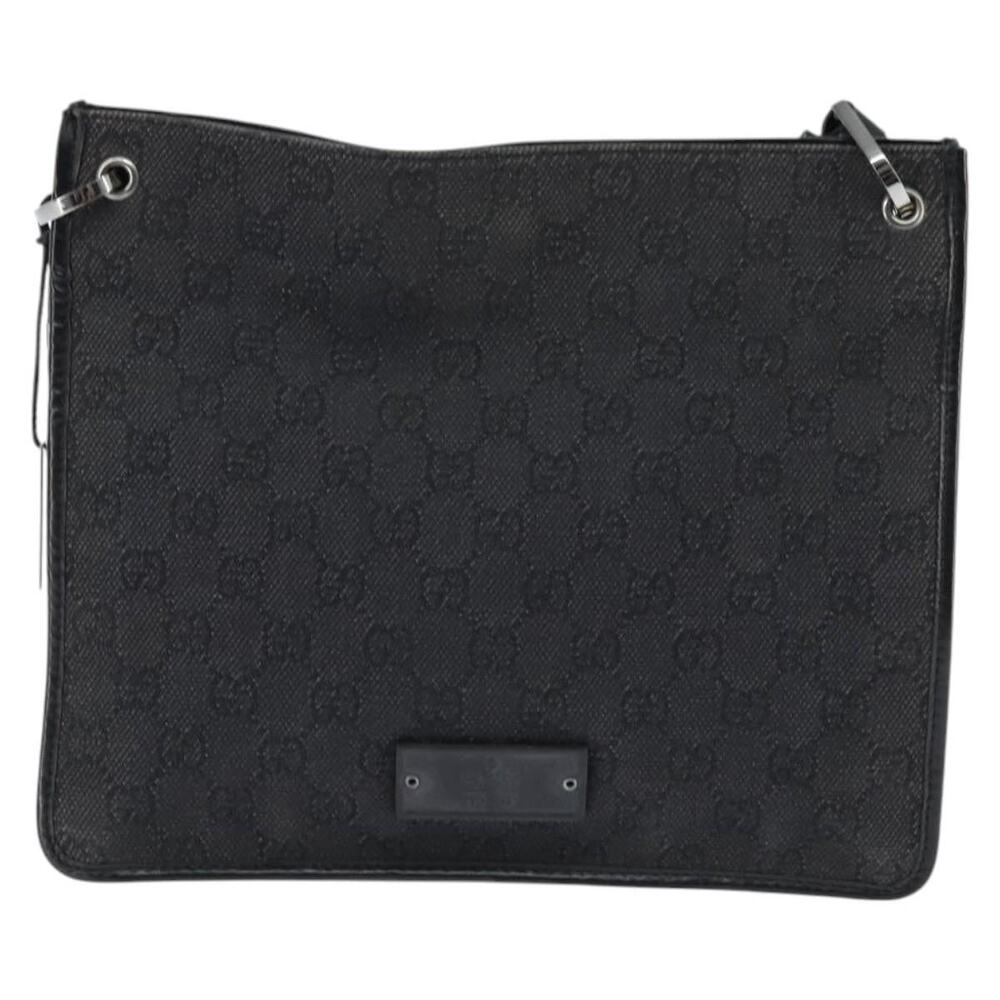 Gucci GG Canvas Shoulder Bag Black